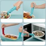 2PCS Hot Plate Grippers,anti scald bowl holder clip,non-slip hot plate gripper tongs,multi-function anti-scald bowl clip for kitchen