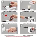 OUTGUAVA Handheld Steam Cleaner 11-Piece Accessory Set, Perfect for Stain Removal, Curtains, Car Seats, Floor, Window Cleaning, Grey