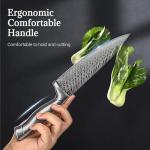 Knife Set, Emojoy 15 Pieces Kitchen Knife Block Set with Built-in Sharpener, High Carbon Stainless Steel Sharp Knife Block Set with Hollow Handle