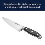 HENCKELS Forged Premio Razor-Sharp 8-Inch Chef Knife, Black, German Engineered Informed by 100+ Years of Mastery