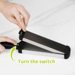 HALNKSZDDD Fresh Meat Slicer with Peeler and Rubber Gloves, Thickness Adjustable 2 or 4 mm for Chicken Breast Beef Pork, Stainless Steel Manual Meat Cutter can be Sliced, Striped, Diced