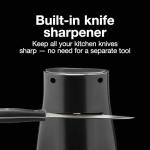 Proctor Silex Power Electric Automatic Can Opener for Kitchen with Knife Sharpener, Twist-off Easy-Clean Lever, Cord Storage, Black (75217PS)