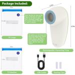 New Handheld Vacuum Sealer for Food storage, Sous Vide and Meal Prep, 1 Vacuum Sealer + 20 Food Reusable Bags (10 Pcs M+10 Pcs L)