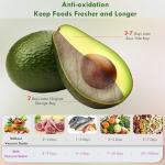 New Handheld Vacuum Sealer for Food storage, Sous Vide and Meal Prep, 1 Vacuum Sealer + 20 Food Reusable Bags (10 Pcs M+10 Pcs L)