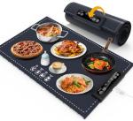 AuntyFey Food Warming Mat,Countertop Warming Mat, Silicon Warming Mat for Food, Electric Warming Tray, Food Warmers for Parties Buffet, Warming Trays for Buffets Party, Food Heating Mat, Black