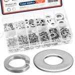 260-Piece Stainless Steel Washer Assortment Kit