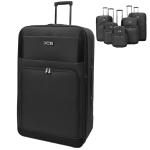 Lightweight Black & Navy Cabin Trolley Suitcase