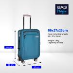 Bordlite Lightweight 4-Wheel Cabin Travel Suitcase