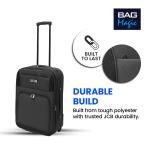 Lightweight JCB Cabin Trolley Suitcase - Black & Navy