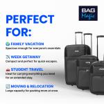 Lightweight JCB Cabin Trolley Suitcase - Black & Navy