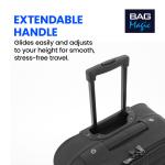 Lightweight JCB Cabin Trolley Suitcase - Black & Navy