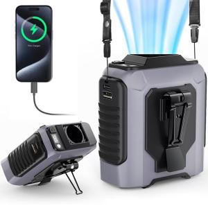 10,000mAh Portable Waist Fan with Power Bank