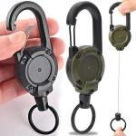 Retractable Keychain with Anti-Theft Wire Lock