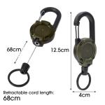 Retractable Keychain with Anti-Theft Wire Lock