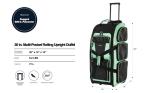 Travelers Club 30" Seafoam Rolling Duffel Bag