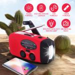 Solar Hand Crank Emergency Radio with Flashlight