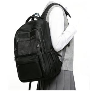 CADOLIM Black Casual Travel Backpack for School