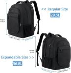 MATEIN Expandable Travel Laptop Backpack with USB Port