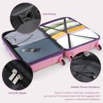Colorful 3-Piece Spinner Luggage Set with USB Port