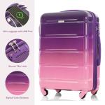 Colorful 3-Piece Spinner Luggage Set with USB Port