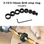 Adjustable Depth Control Drill Stopper Collar Set