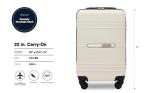Richmond 22-Inch Carry-On Spinner Luggage - Bone