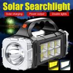 Powerful Waterproof LED Flashlight with Solar Charge