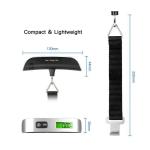 Portable Digital Luggage Scale - 50kg Capacity
