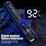 2000LM Tactical LED Flashlight with USB Charging
