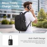 Kono Anti-Theft Laptop Backpack with USB Charger