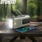 Emergency Weather Radio with Hand Crank and Solar