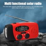 Solar Hand Crank Emergency Radio with Flashlight