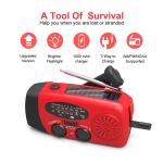 Solar Hand Crank Emergency Radio with Flashlight
