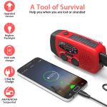 Solar Hand Crank Emergency Radio with Flashlight