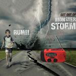 Solar Hand Crank Emergency Radio with Flashlight