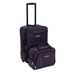 Purple Expandable Softside Luggage Set – 2 Pieces