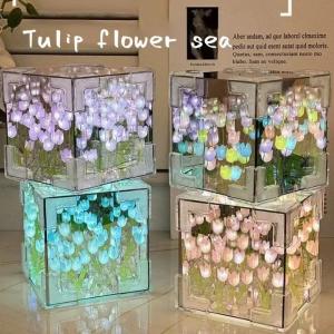 DIY Tulip Flower Night Lamp Kit for Couples