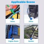 100 Reusable Nylon Cable Ties in Mixed Colors