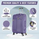 Expandable 4-Wheel Lightweight Suitcase Set
