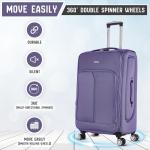Expandable 4-Wheel Lightweight Suitcase Set