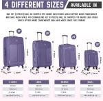 Expandable 4-Wheel Lightweight Suitcase Set
