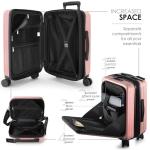 Travelarim 22-Inch Hard-Shell Carry-On Suitcase - Pink