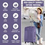 Expandable Lightweight 4-Wheel Suitcase – Large & Small