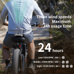 10000mAh Portable Waist Fan with LED Light