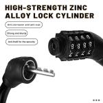 Portable Anti-Theft Bicycle Cable Lock with Code