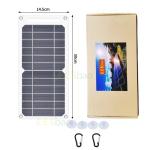 Portable 5V Solar Panel Charger for Outdoor Adventures