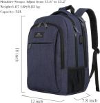 MATEIN Slim Laptop Backpack with USB Charging Port