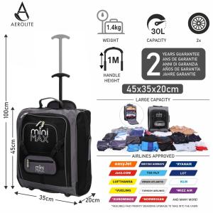 Compact easyJet Carry-On Trolley Backpack Bag