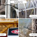 500PCS Black Nylon Self-Locking Cable Ties