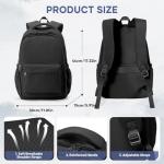 WEPLAN Lightweight Waterproof Backpack for School and Travel